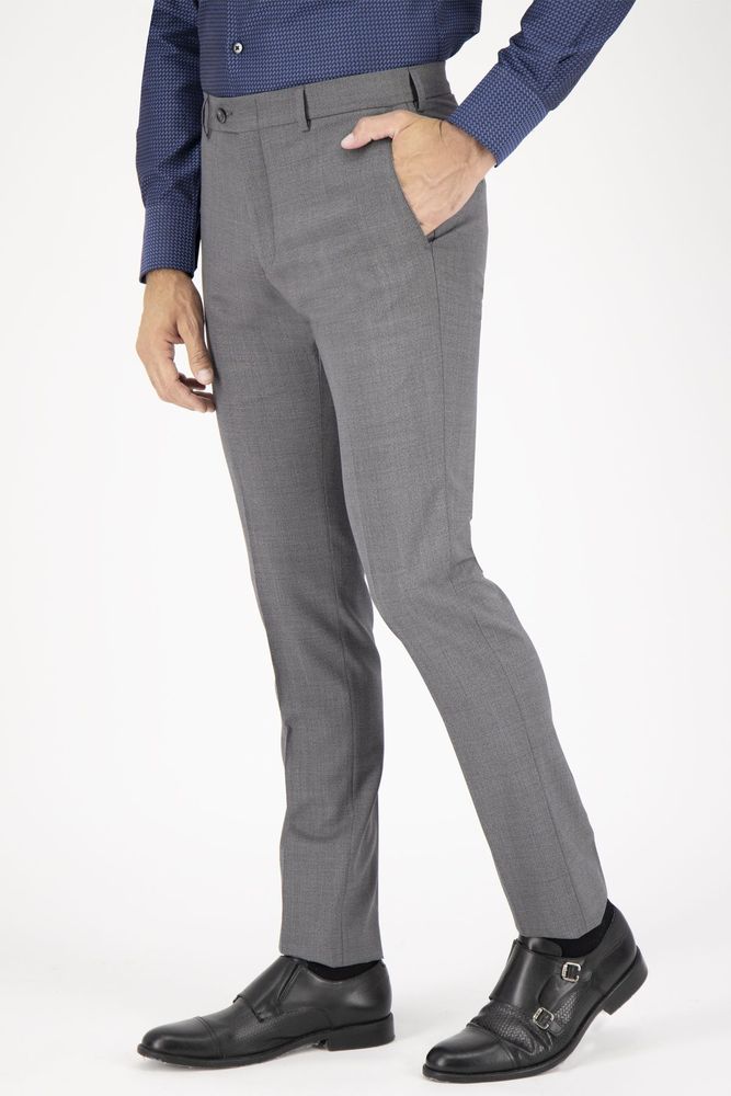 Pantalon vestir Roberts gris slim fit