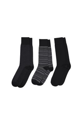 Calcetines marca Robert´s  3 pares en colores negro.