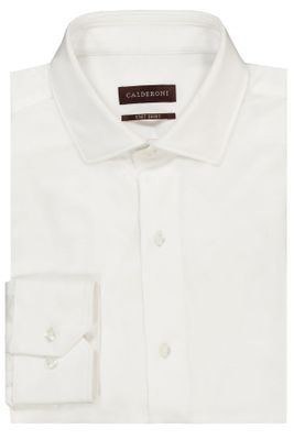 Camisa Knit Calderoni color blanco Contemporary fit