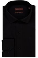 Camisa Knit Calderoni color negro Contemporary fit