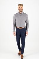 Camisa Knit Calderoni color gris Contemporary fit