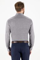Camisa Knit Calderoni color gris Contemporary fit