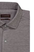 Camisa Knit Calderoni color gris Contemporary fit