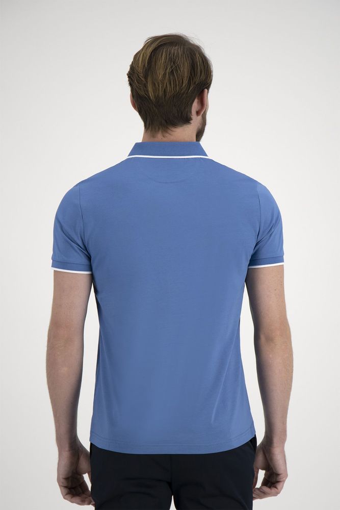 Playera polo Calderoni color azul, regular fit