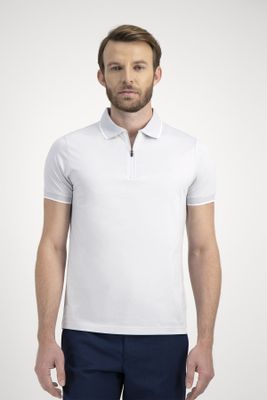 Playera polo Calderoni color gris, regular fit