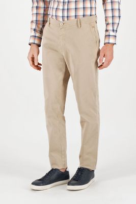 Pantalon sport Calderoni beige regular fit