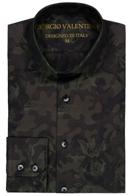Camisa Sport Giorgio Valentino Color verde obscuro Slim fit