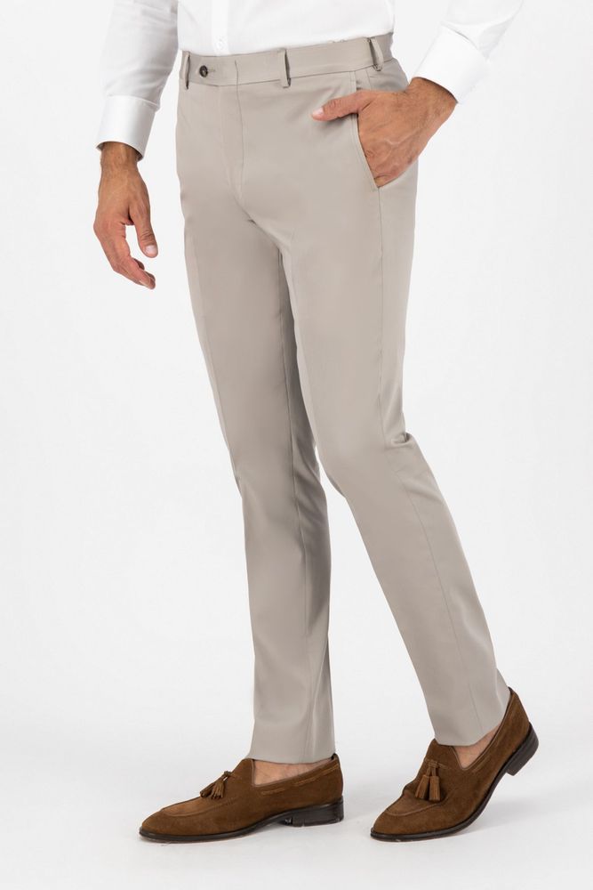 Pantalon vestir Roberts RED gris slim fit