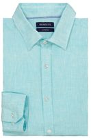 Camisa sport Robert's "Linen Collection" color verde, regular fit
