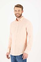 Camisa sport Robert's "Linen collection" color naranja, regular fit