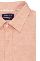 Camisa sport Robert's "Linen collection" color naranja, regular fit