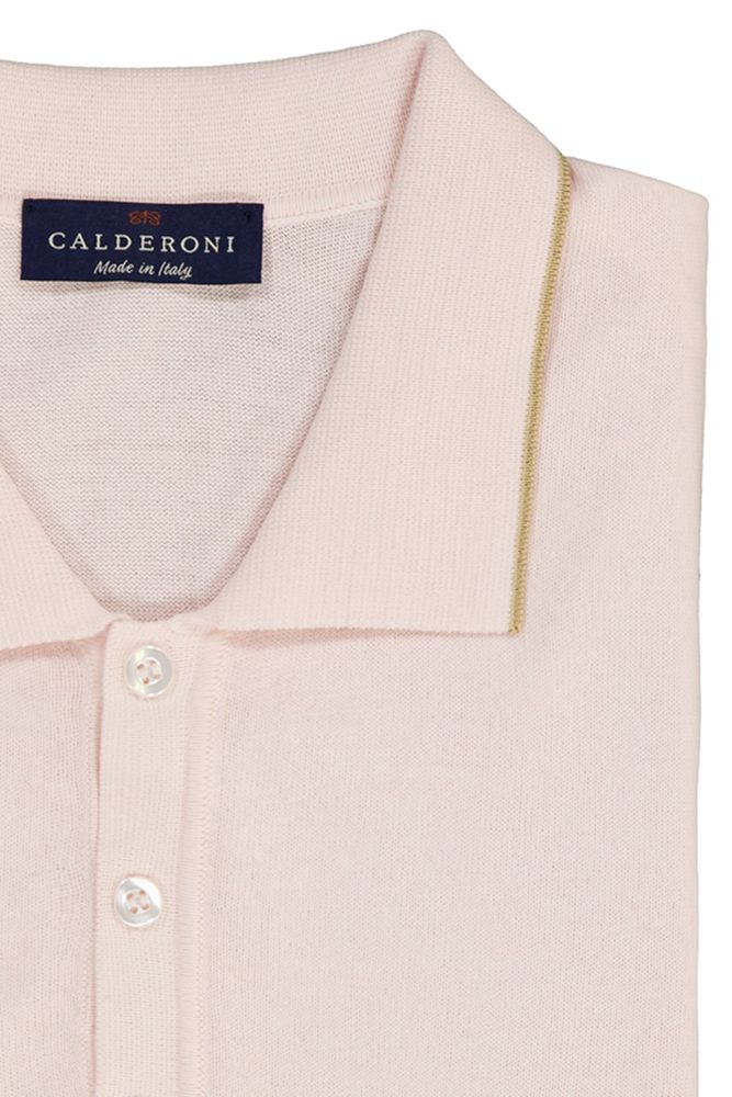 Playera polo Calderoni rosa regular fit