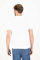 Playera polo Calderoni color blanco, regular fit