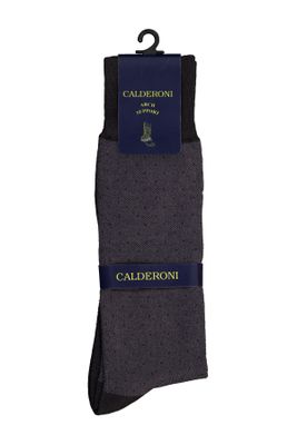 Calcetin Calderoni gris oxford