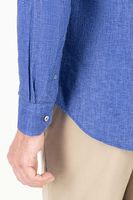Camisa sport Calderoni "Paper touch" color azul, slim fit