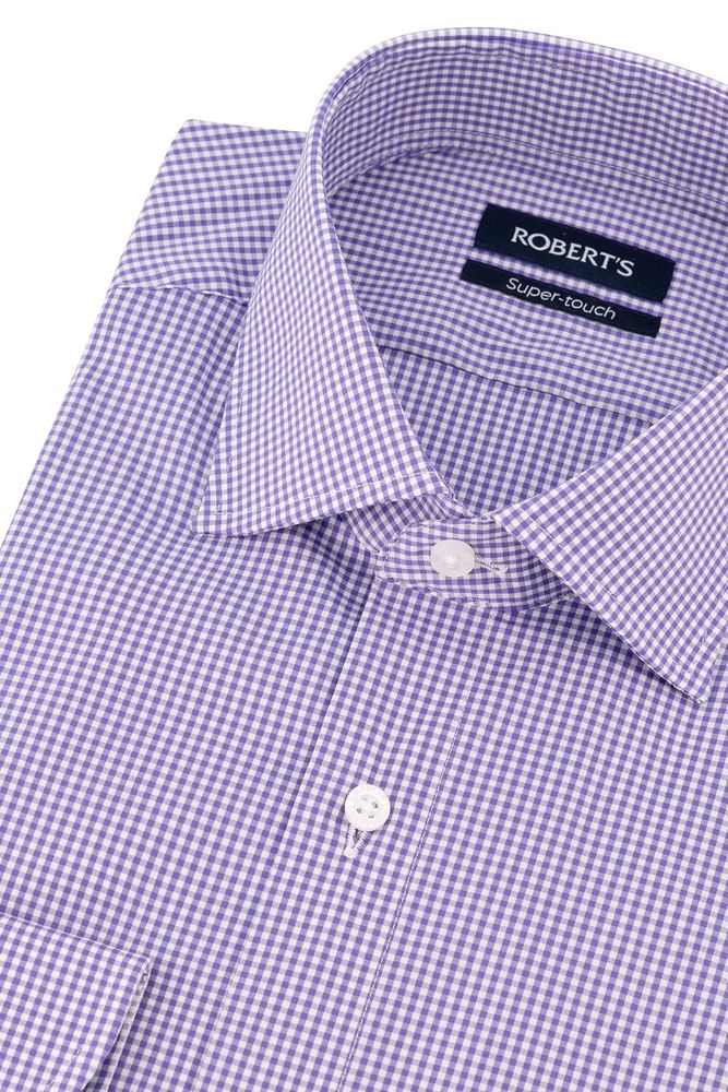 Camisa Sport Roberts Super Touch Color morado Regular fit