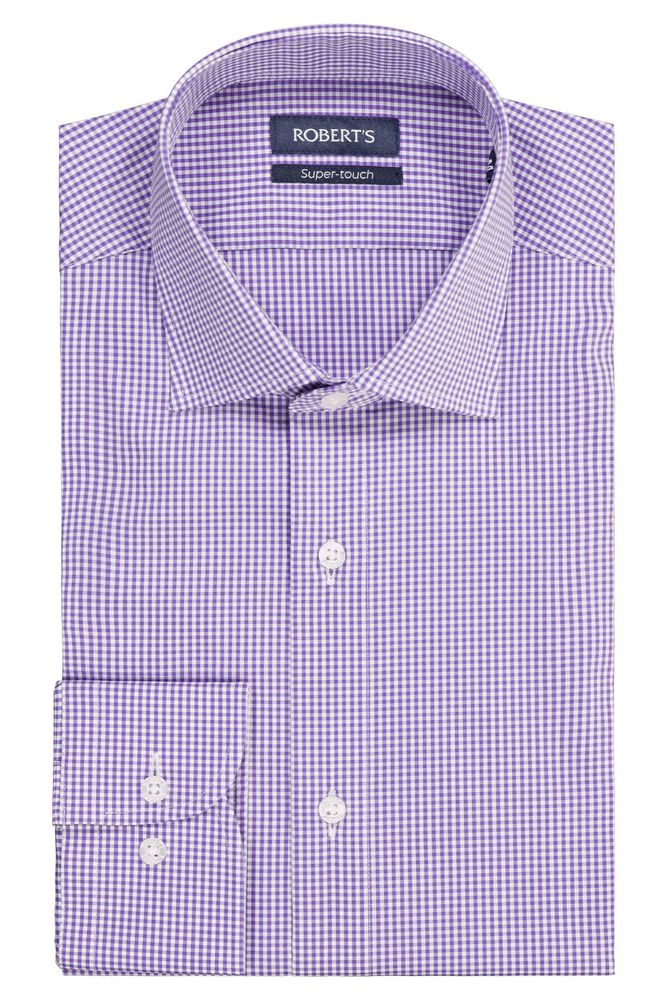 Camisa Sport Roberts Super Touch Color morado Regular fit