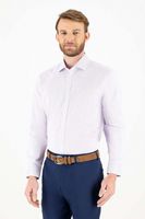 Camisa vestir Calderoni "Non-iron" color lila, regular fit