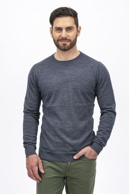 Sweater Calderoni Color gris Contemporary fit