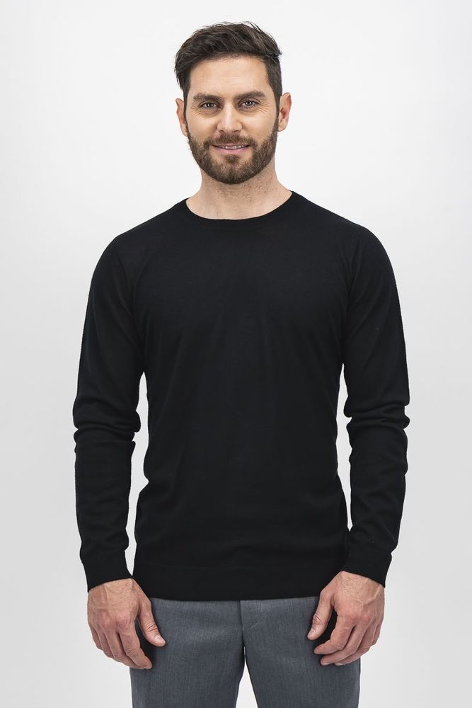 Sweater Calderoni Color negro Contemporary fit