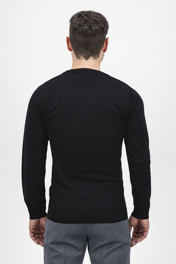 Sweater Calderoni Color negro Contemporary fit