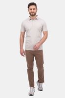 Polo Calderoni color beige, Contemporary fit