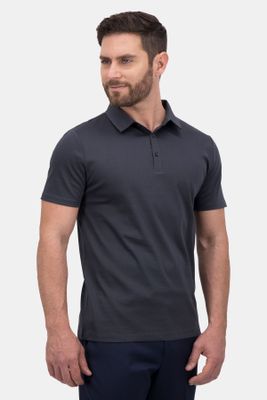 Polo Calderoni color negro, contemporary fit