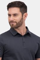 Polo Calderoni color negro, contemporary fit