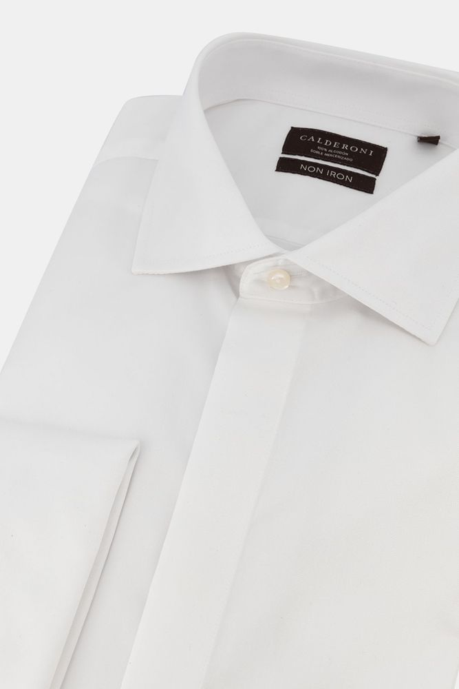 Camisa Calderoni Color blanco Non Iron Contemporary fit