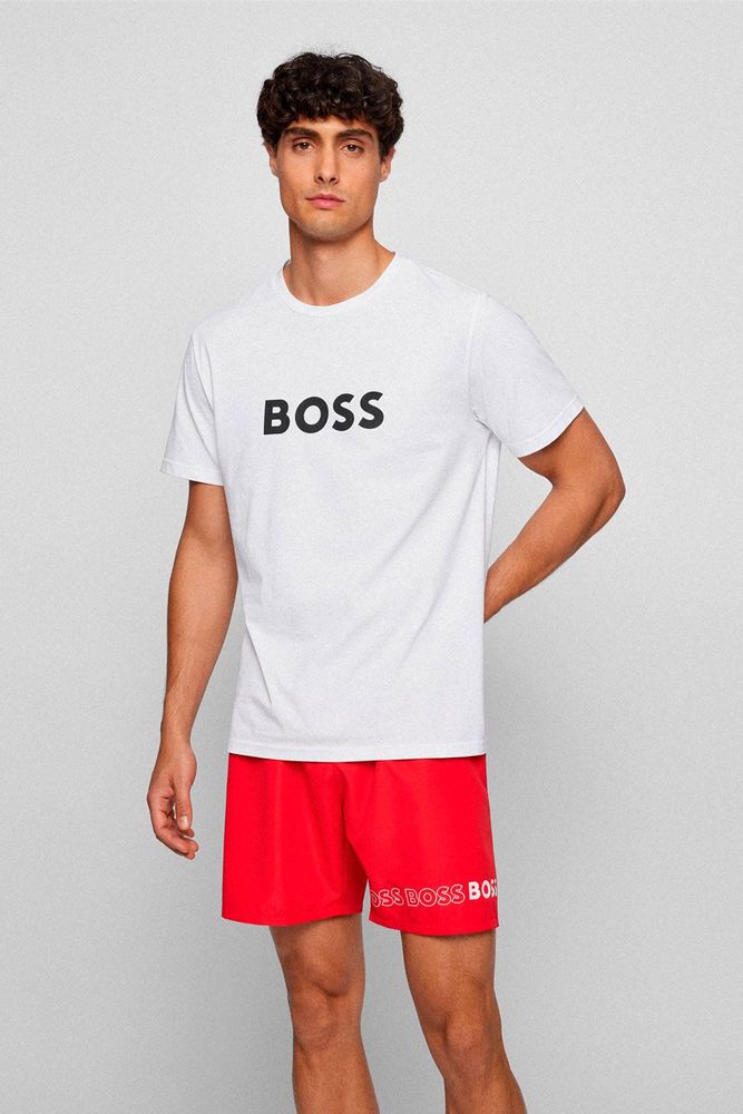 PLAYERA BOSS COLOR BLANCO RELAX FIT