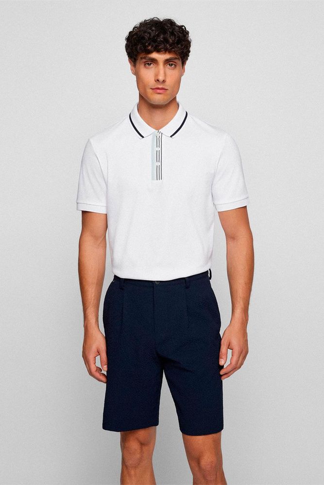 POLO BOSS COLOR BLANCO REGULAR FIT