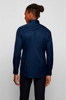 CAMISA BOSS COLOR AZUL OSCURO  SLIM FIT