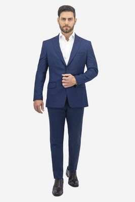 Traje Calderoni Color azul marino Slim fit