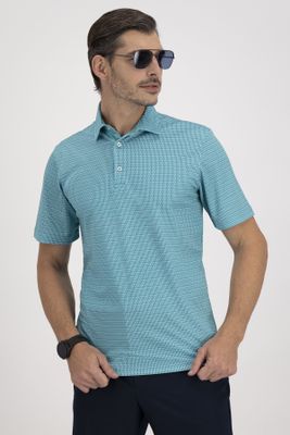 Playera polo Robert's Active color azul, regular fit