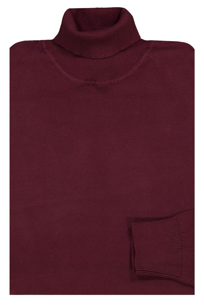 Sweater Roberts Red color vino, slim fit