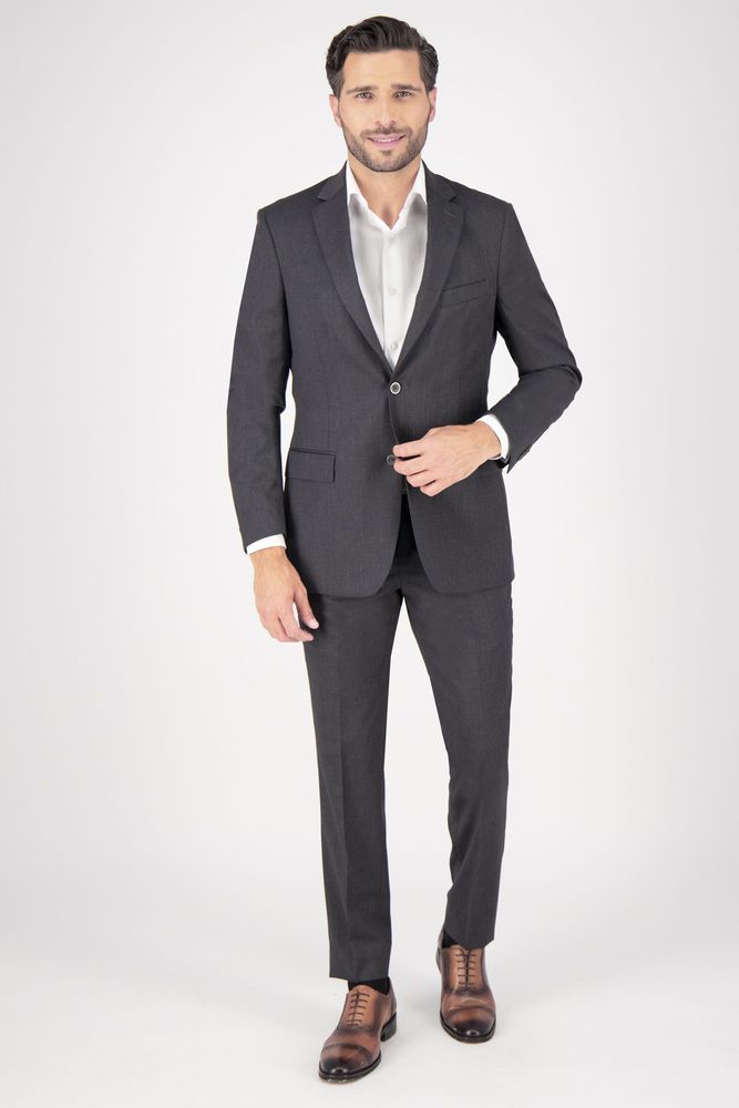 Traje Roberts Color gris oxford Regular fit