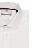 Camisa vestir Robert's RED "Bamboo" color blanco, slim fit