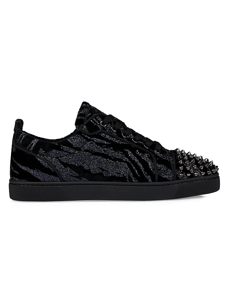 Louis Junior Spikes Velvet Sneakers