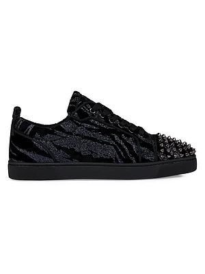 Louis Junior Spikes Velvet Sneakers