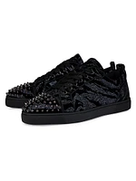Louis Junior Spikes Velvet Sneakers