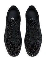 Louis Junior Spikes Velvet Sneakers