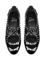 Pilouta Jane Spikes Patent Leather Ballerinas