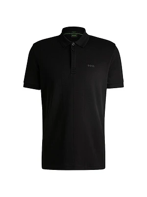 Paddy Polo Shirt with Drop-Needle Stitching
