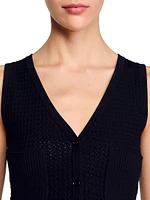 Decorative Knit Cardigan