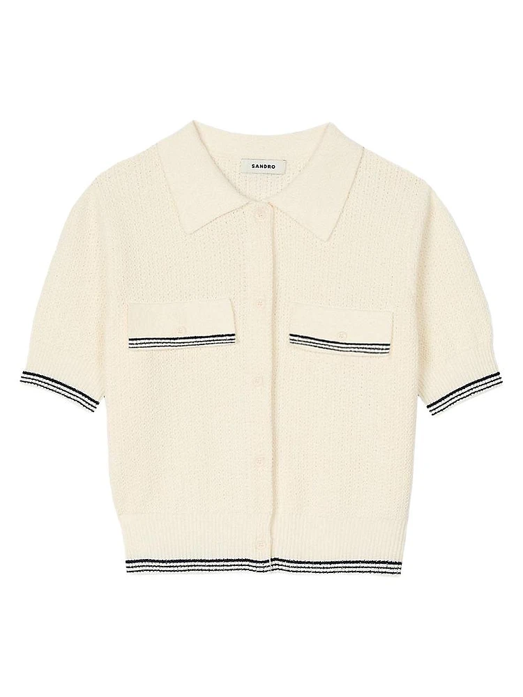 Short-Sleeved Cardigan