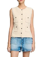 Decorative Tweed Vest