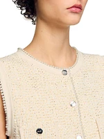 Decorative Tweed Vest