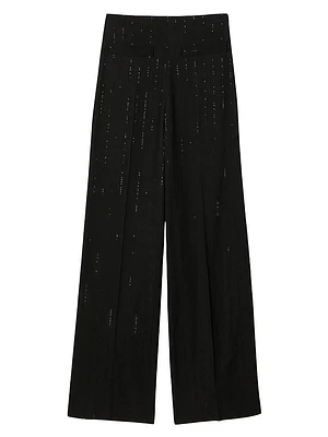 Sequined Suit Trousers