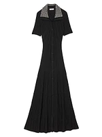 Knit Maxi Dress with Studs