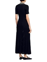 Knit Maxi Dress with Studs